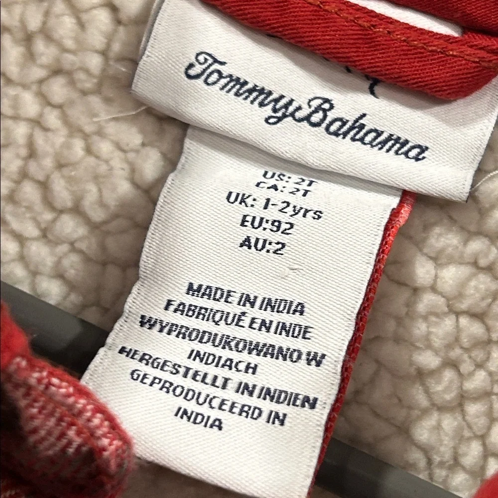 Tommy Bahama Red Toddler jacket